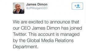 Jamie Dimon no Twitter