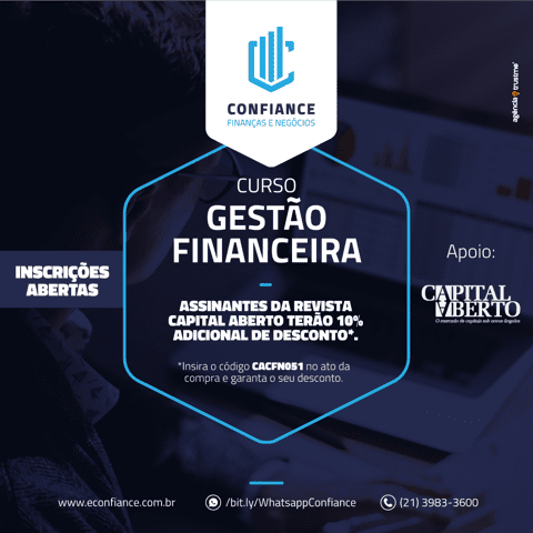 , Confiance promove Curso sobre Gestão Financeira, Capital Aberto