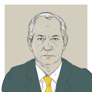 Ilustração digital do candidato a presidência Ciro Gomes