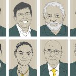 Ilustração de candidatos à presidência da República em 2018