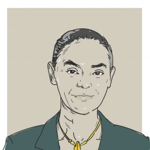 Ilustração digital da candidata a presidência Marina Silva